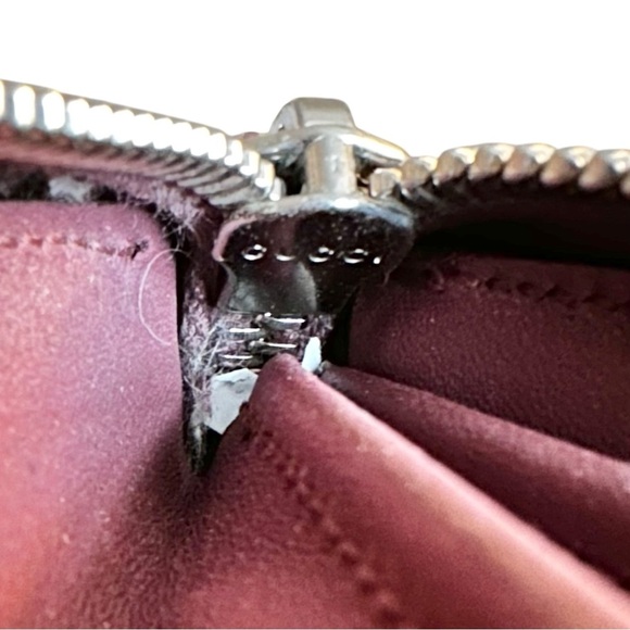 Authentic GUCCI GG Supreme Floral Blooms Pink & Tan Large Zippy Wallet with Box - Picture 8 of 12